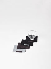 Load image into Gallery viewer, Linen Coasters by Monte Picnic Social Club, with sake glass as size reference
