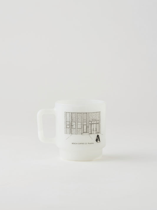 BENCH COFFEE CO. Roastery Milk Glass Mug