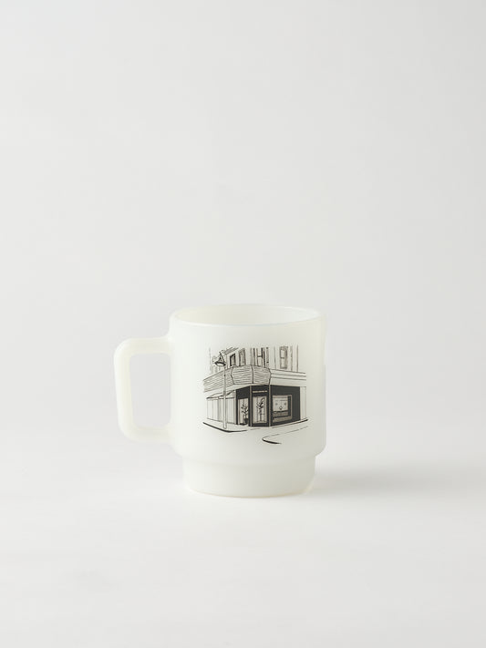 BENCH COFFEE CO. LT COLLINS Milk Glass Mug