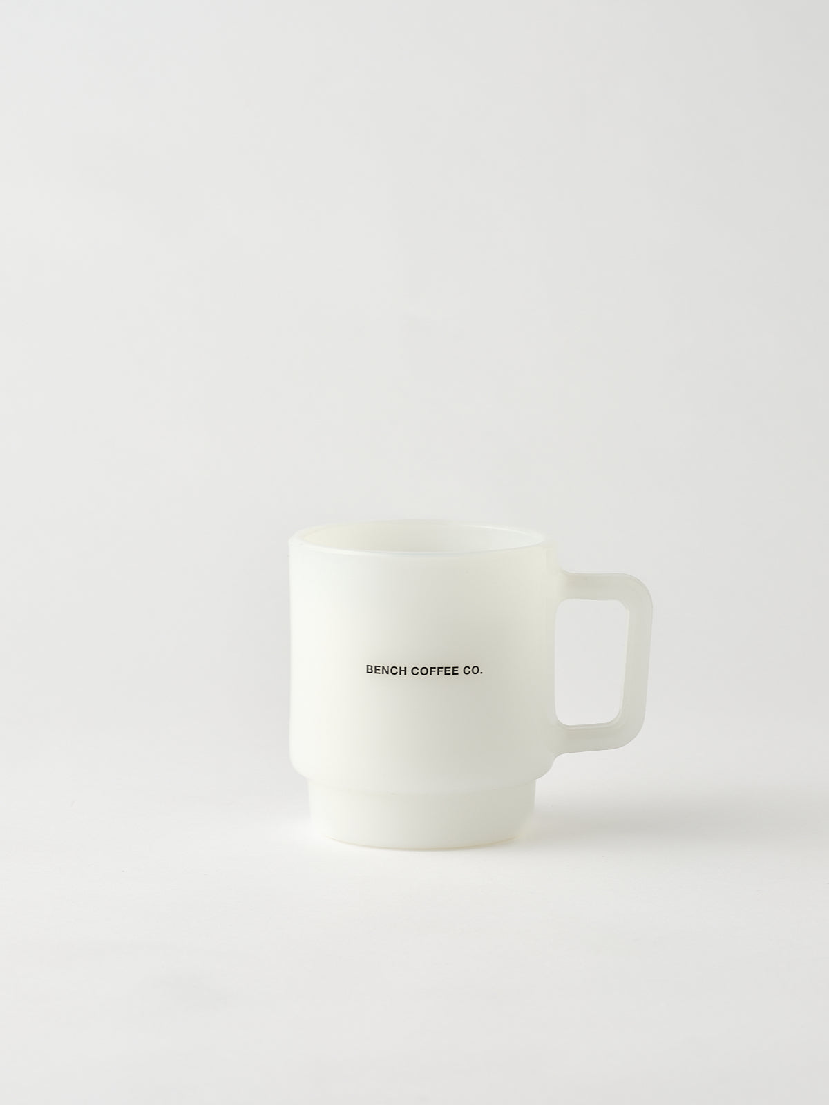 BENCH COFFEE CO. LT COLLINS Milk Glass Mug
