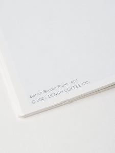 Detail shot of BENCH COFFEE CO. zine "A Place Once Familiar" for the opening of Lt Collins store