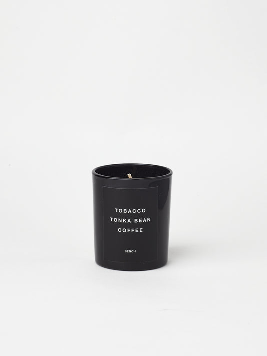 BENCH COFFEE CO. scented candle, "Tobacco, Tonka Bean, Coffee"