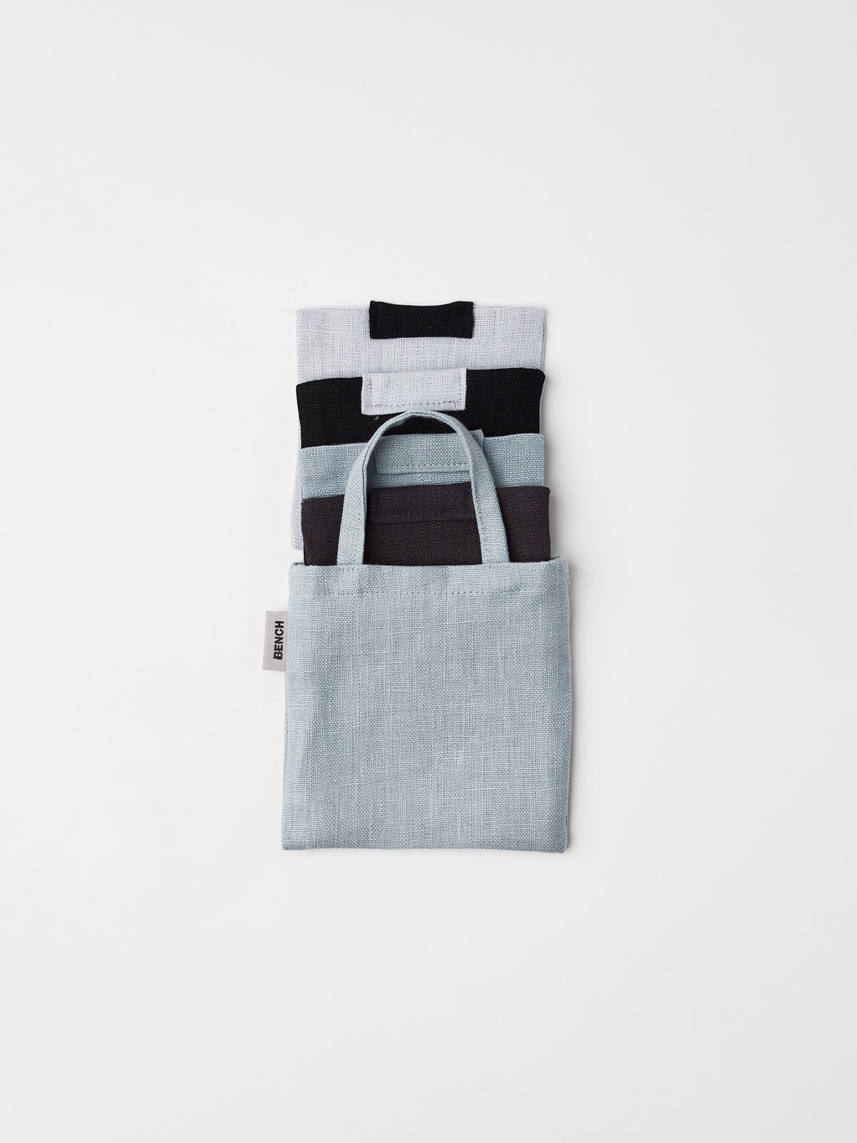 Linen Coaster Set comes in small linen bag